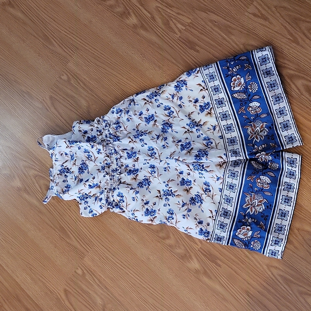 Size 4 Janie and Jack floral jumpsuit
